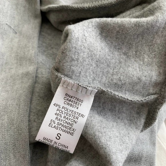 Chaser grey sweatshirt cowl neckline kangaroo pocket sweatshirt size S - Picture 8 of 8